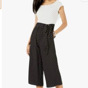 Maison Jules Polka-dot Wide-Leg Jumpsuit